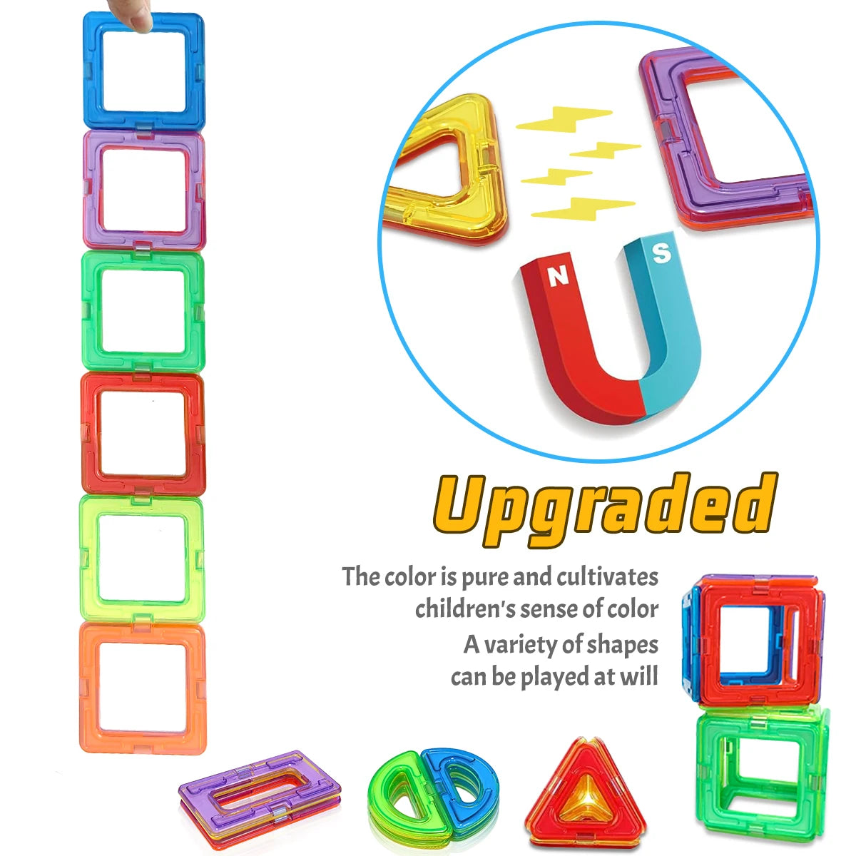 Big Magnetic Building Blocks – DIY STEM Construction Toys for Kids