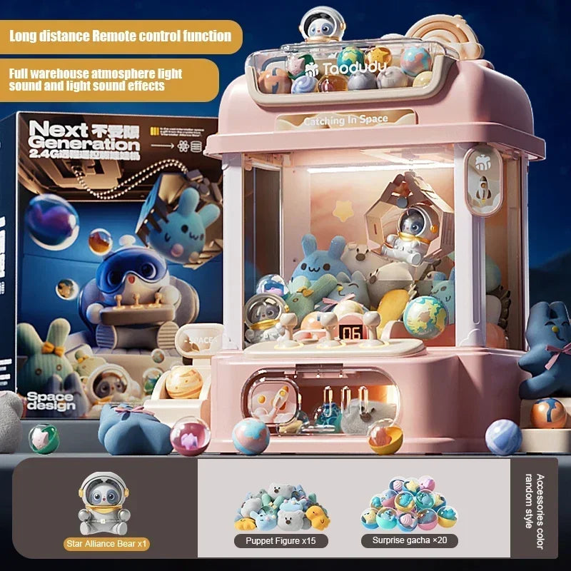 Electric Claw Machine Toy – 2.4G Capsule Drawing Doll Grabber for Kids, Fun Doll Catching Game for Girls
