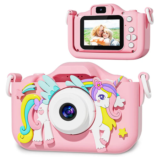 1080P HD Toddler Digital Camera – 2.0" Screen Kids Video Camera with Silicone Case, Ideal Christmas & Birthday Gift