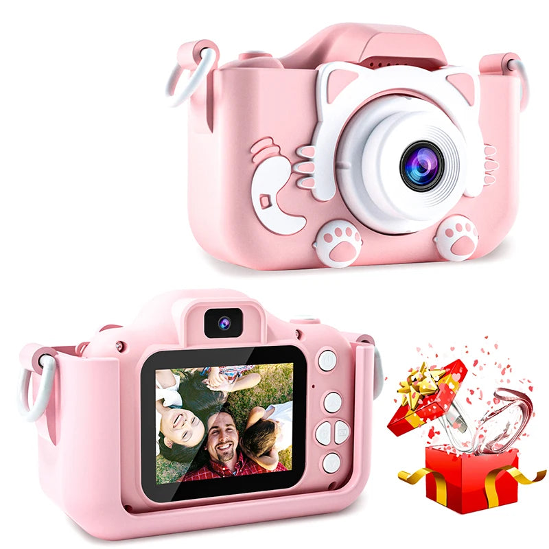 1080P HD Toddler Digital Camera – 2.0" Screen Kids Video Camera with Silicone Case, Ideal Christmas & Birthday Gift