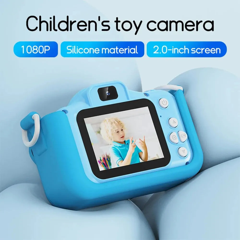 Digital Kids Camera Toy – Mini 1080P HD with 8X Zoom & Dual Lenses, Perfect Outdoor Photography Gift for Boys & Girls