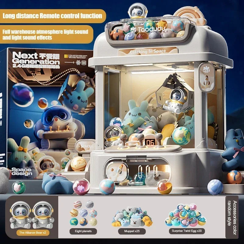 Electric Claw Machine Toy – 2.4G Capsule Drawing Doll Grabber for Kids, Fun Doll Catching Game for Girls