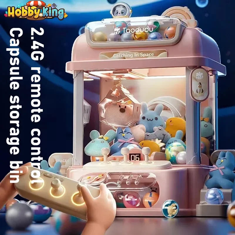 Electric Claw Machine Toy – 2.4G Capsule Drawing Doll Grabber for Kids, Fun Doll Catching Game for Girls