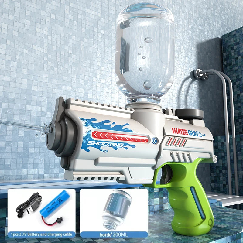 Electric Automatic High-Pressure Water Gun for Kids – Large-Capacity Outdoor Beach & Pool Toy, Perfect Summer Gift for Boys
