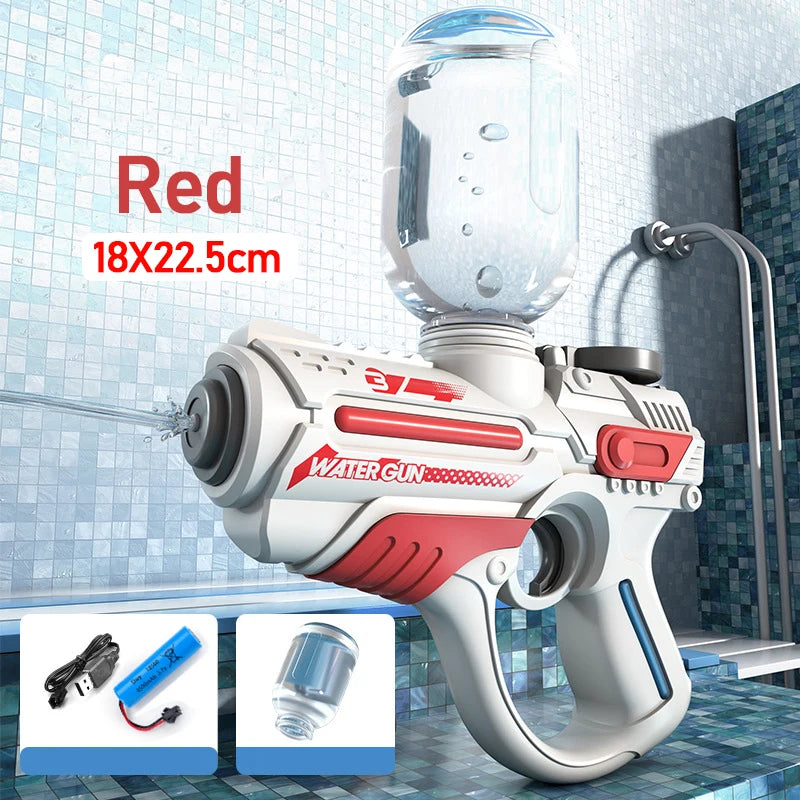 Electric Automatic High-Pressure Water Gun for Kids – Large-Capacity Outdoor Beach & Pool Toy, Perfect Summer Gift for Boys