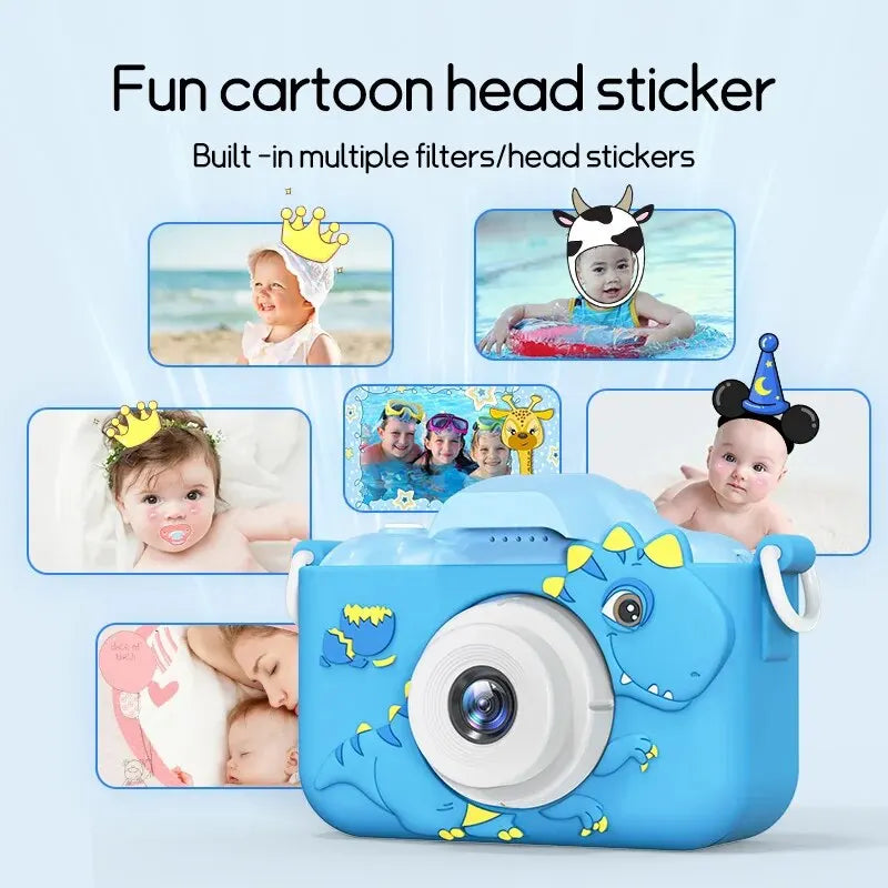 Digital Kids Camera Toy – Mini 1080P HD with 8X Zoom & Dual Lenses, Perfect Outdoor Photography Gift for Boys & Girls